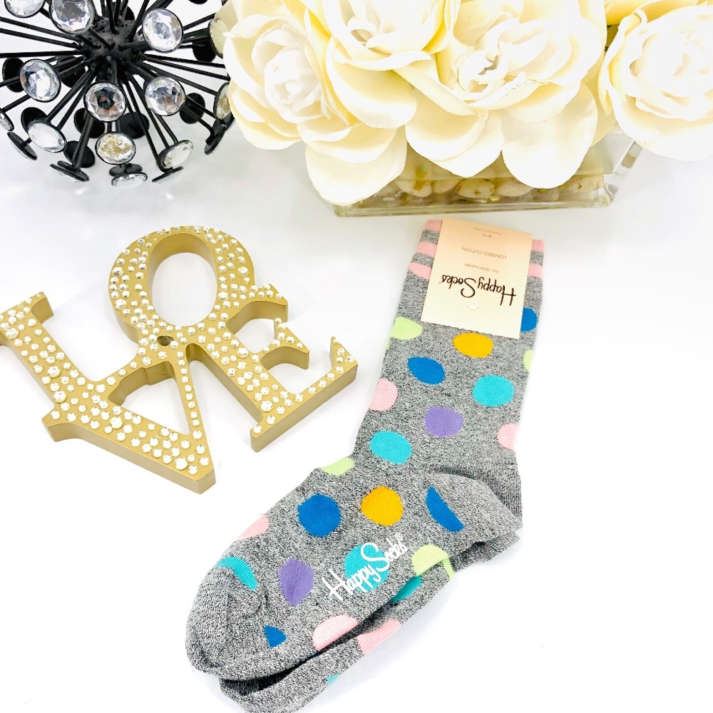 NWT Polka Dot Happy Socks - Picture 2 of 5